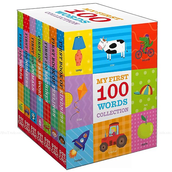 My First 100 Words Collection Baby Kids - 7 Books Box Set-..