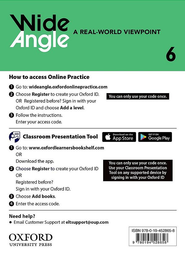 American Wide Angle 6 - Teacher's Access Card..-