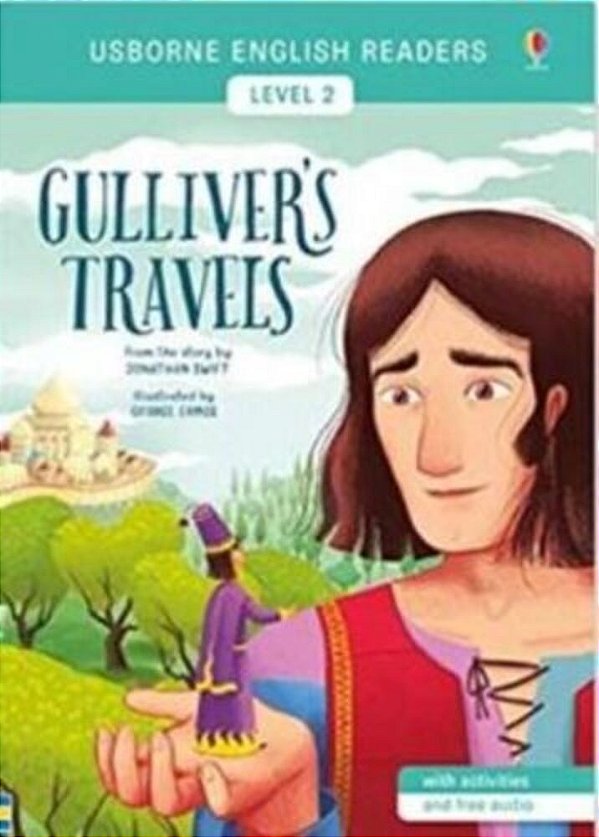 Gulliver's Travels - Usborne English Readers - Level 2 - Book With Activities And Free Audio-..