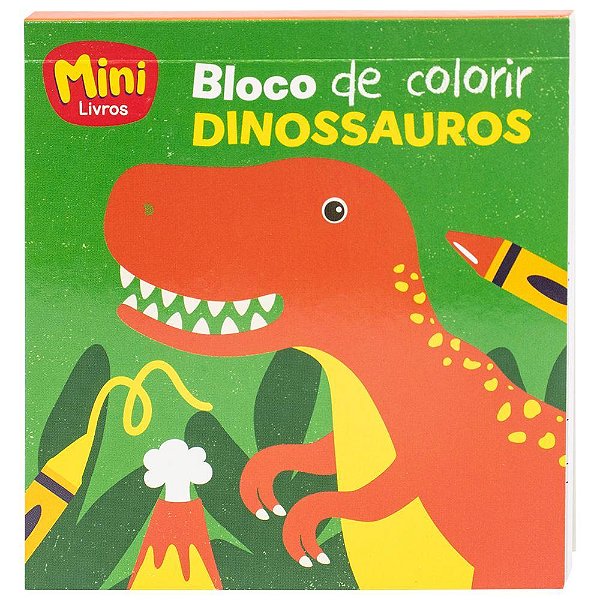 Minibloco De Colorir(a): Dinos
