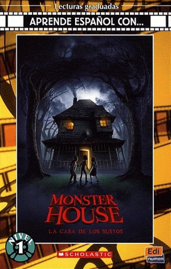 Monster House: La Casa De Los Sustos - Aprende Español Con - Nivel 1 - Libro Con CD Audio