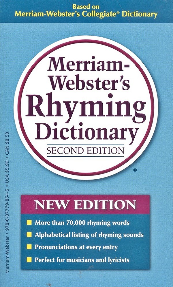 Merriam-Webster's Rhyming Dictionary - Second Edition