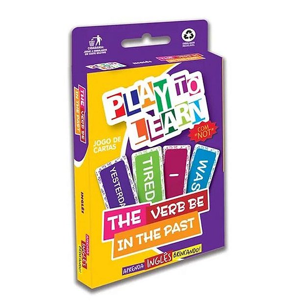 Play To Learn - The Verb Be In The Past - Jogo De Cartas