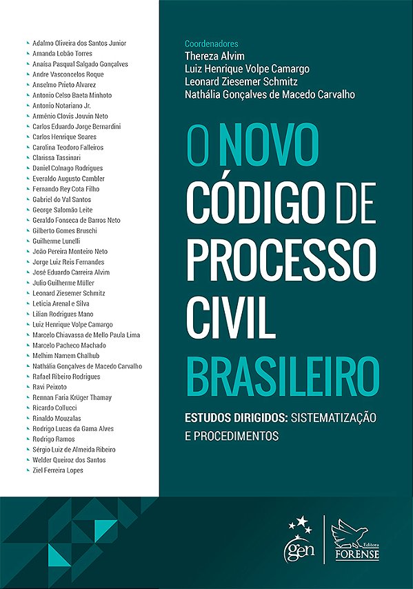O Novo Código De Proc. Civil Brasileiro-Sistematização, Parte Geral, Parte Especial E Procedimentos..-