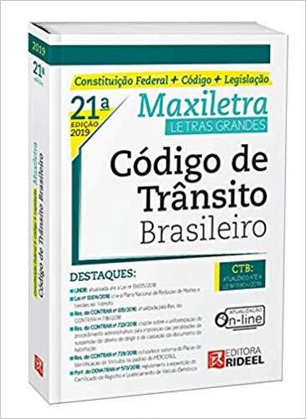 Código De Trânsito Brasileiro - 21ª Edição..-