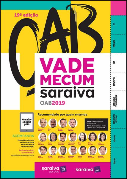 Vade Mecum Saraiva Oab - Livro Com Acesso Online - 19ª Edição..-
