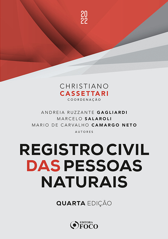 Registro Civil Das Pessoas Naturais - 4ª Ed - 2022..-