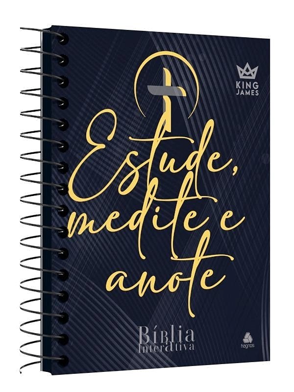 Bíblia Interativa Estude, Medite E Anote Modelo Tradição - King James..-