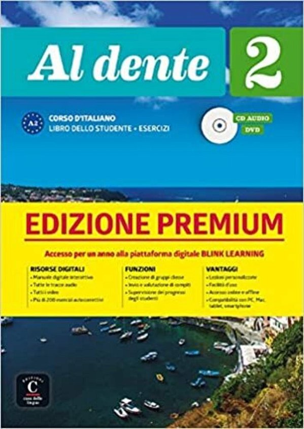 Al Dente 2 Libro Dello Studente + Esercizi + CD + Dvd Premium..-