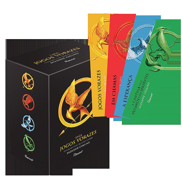 Box Completo Jogos Vorazes 4 Livros (Com Marcadores)..-