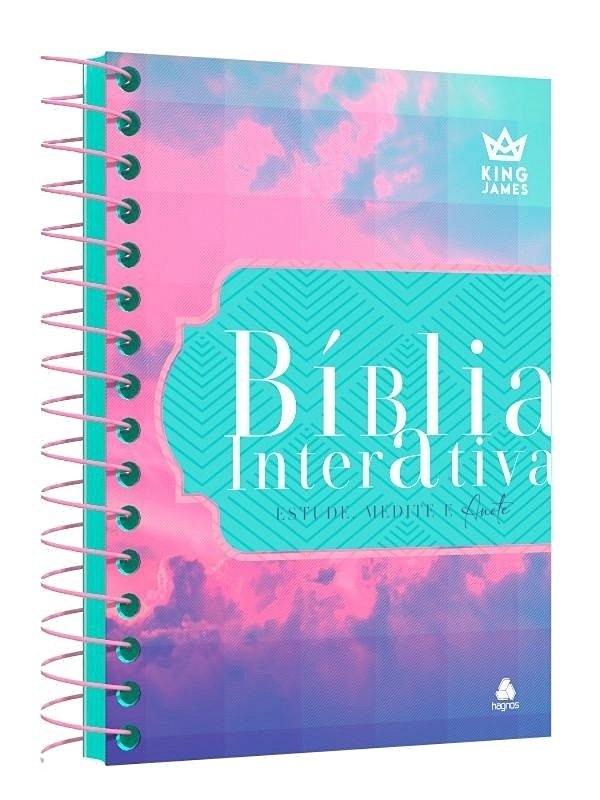 Bíblia Interativa Estude, Medite E Anote Modelo Firmamento - King James..-