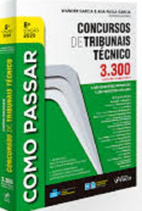 Como Passar Em Concursos De Tribunais Técnico-Nível Médio-3.300 Questões Comentadas-8ªed-2020..-