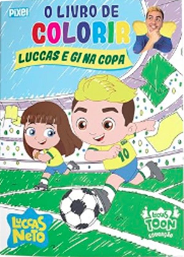 O Livro De Colorir Luccas E Gi Na Copa..-