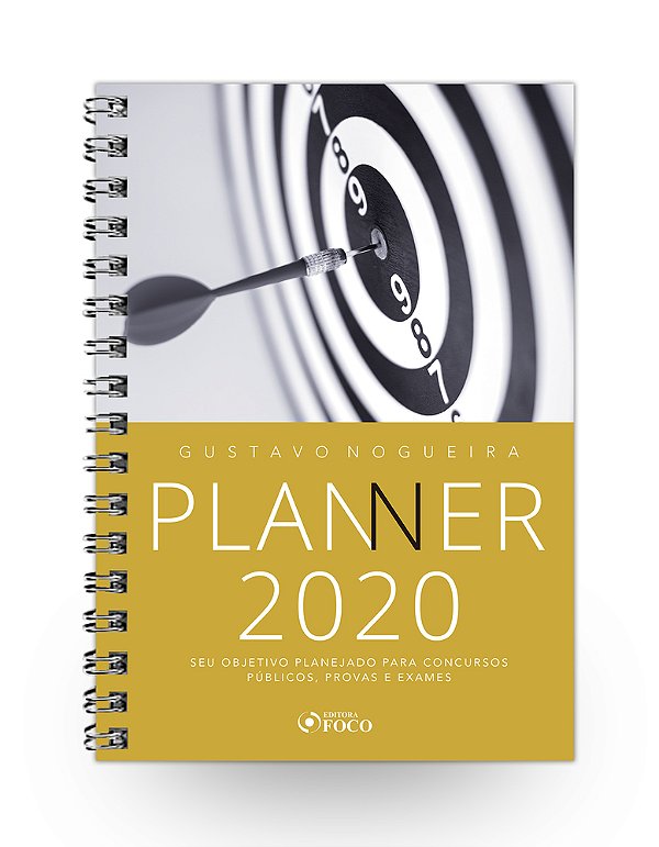 Planner 2020 - Seu Objetivo Planejado Para Concursos Públicos, Provas E Exames..-