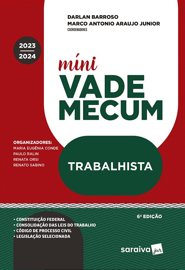 Mini Vade Mecum Trabalhista - Meu Curso - 6ª Edição 2024