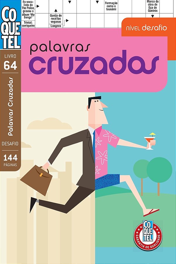 Livro Coquetel Palavras Cruzadas Desafio Ed 64