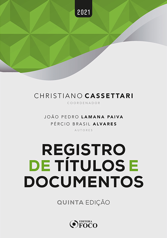 Registro De Títulos E Documentos - 5ª Ed - 2021..-
