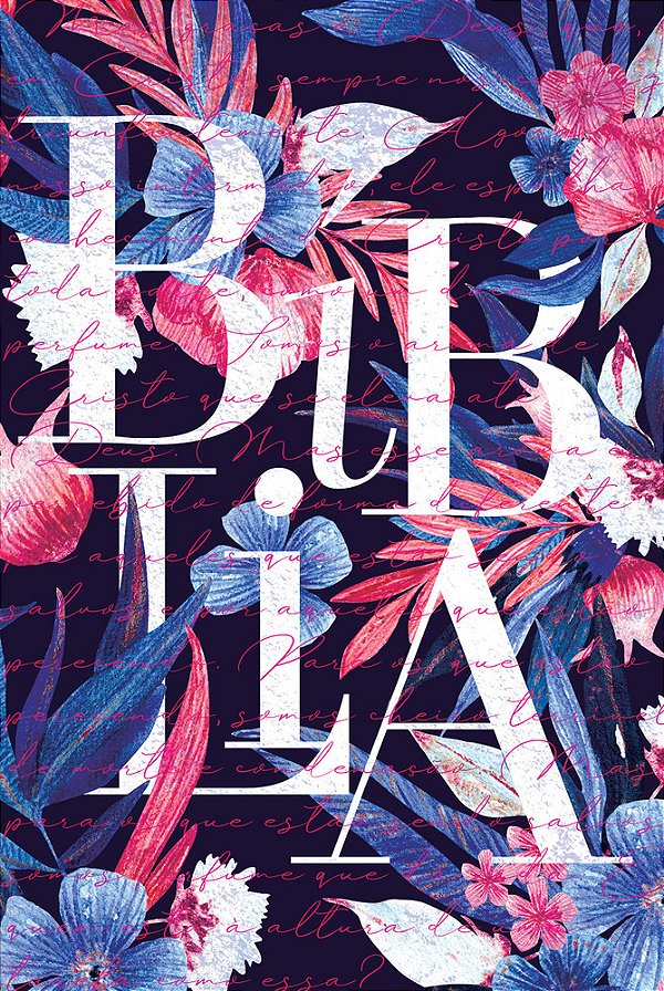 Bíblia Nvt 960 Aroma Azul E Pink - Letra Normal Nova Versão Transformadora..-