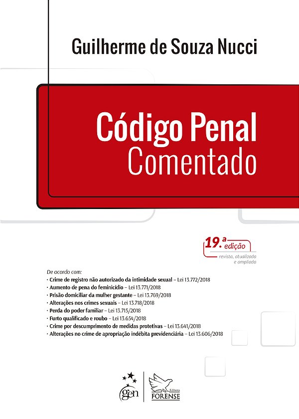 Código Penal Comentado - 19ª Edição..-