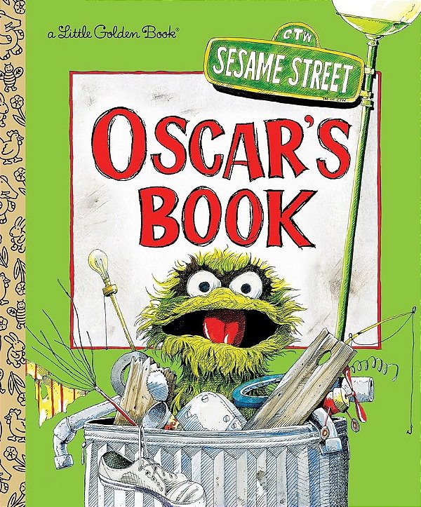 Oscar's Book - Little Golden Book - Sesame Street-..