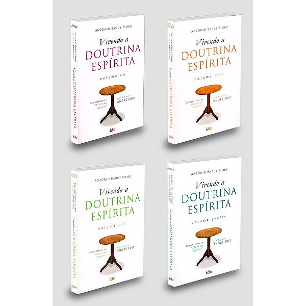 Coleção Vivendo A Doutrina Espírita (Com 4 Livros)