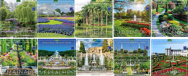 Os Mais Belos Jardins Do Mundo (Coleção - 10 Volumes)-..