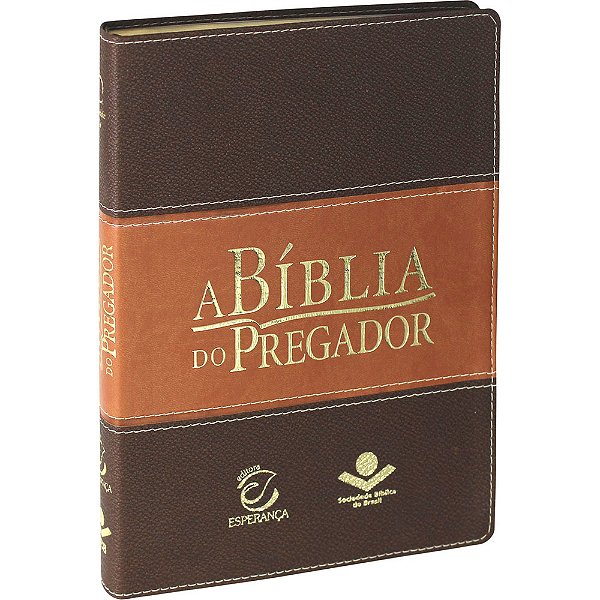 A Bíblia Do Pregador - Couro Sintético Marrom Almeida Revista E Atualizada (Ara)