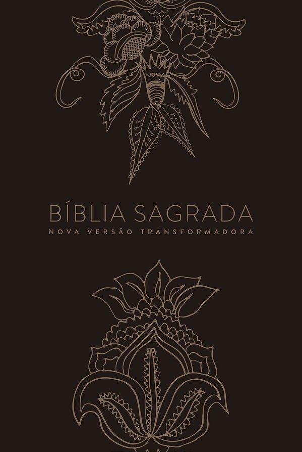 Bíblia Nvt Letra Normal - Indian Flowers Dourada