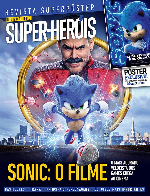 Superpôster Mundo Dos Super-Heróis - Sonic: O Filme