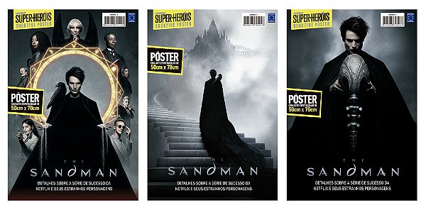 Superpôster Mundo Dos Super-Heróis - Sandman - Arte A+b+c