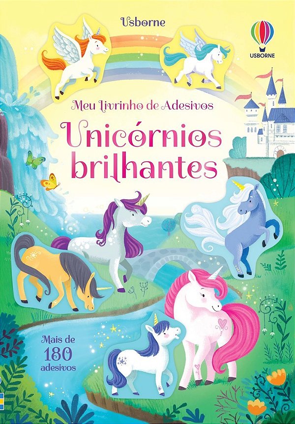Unicórnios Brilhantes: Meu Livrinho De Adesivos