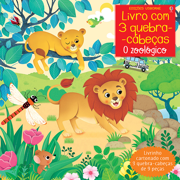 O Zoológico: Livro Com 3 Quebra-Cabeças