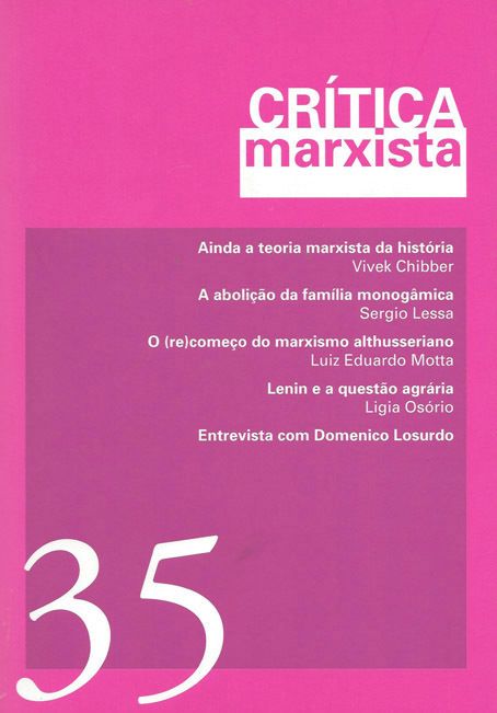 Crítica Marxista - Vol. 35 - Ano 2012 Entrevista Com Domenico Losurdo-..