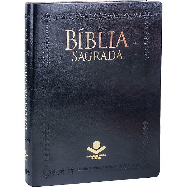 Bíblia Sagrada Letra Extragigante - Púlpito Capa Preta Almeida Revista E Atualizada (Ara)