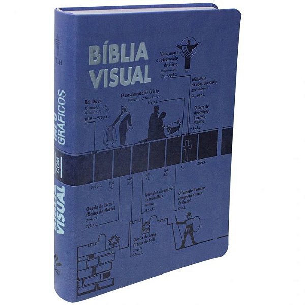 Bíblia Visual Com Infográficos - Couro Sintético Azul Nova Tradução Na Linguagem De Hoje (Ntlh)