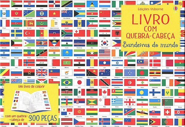 Bandeiras Do Mundo: Livro Com Quebra-Cabeça