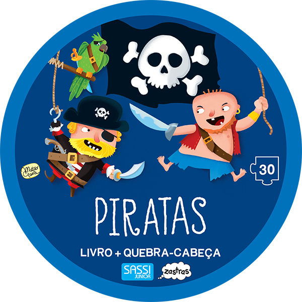 Piratas: Livro + Quebra-Cabeça Gigante