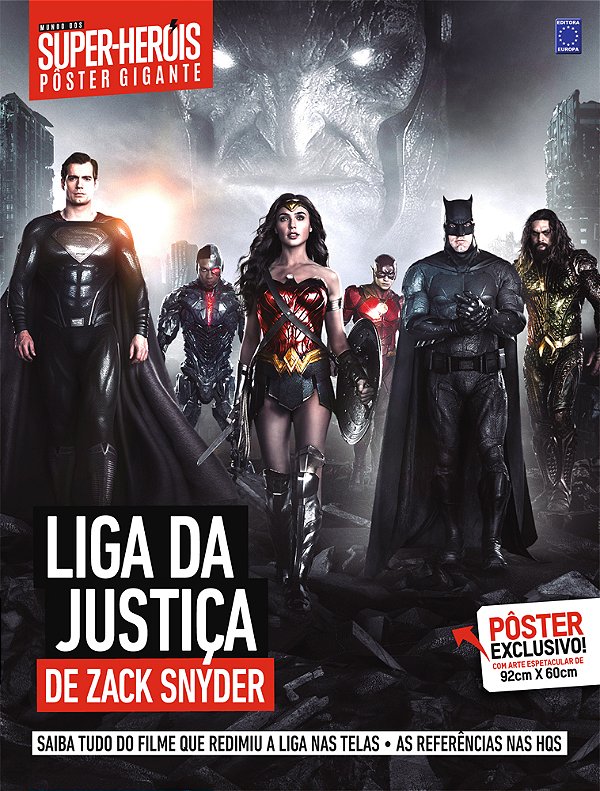 Superpôster Mundo Dos Super-Heróis - Liga Da Justiça: Zack Snyder Cut