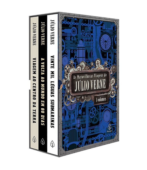 As Maravilhosas Viagens De Júlio Verne - Box Com 3 Livros-..