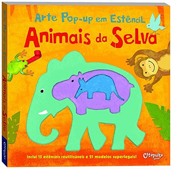 Arte Pop-Up Em Estêncil - Animais Da Selva-..