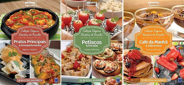 Coleção Vegana Receitas De Família (3 Volumes)