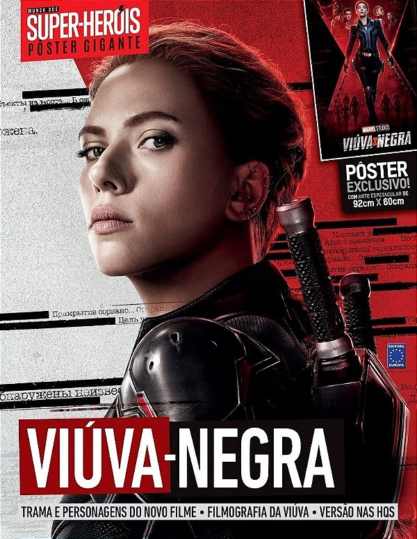 Superpôster Mundo Dos Super-Heróis - Viúva-Negra