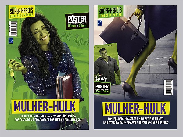 Superpôster Mundo Dos Super-Heróis - Mulher-Hulk - Arte A + B