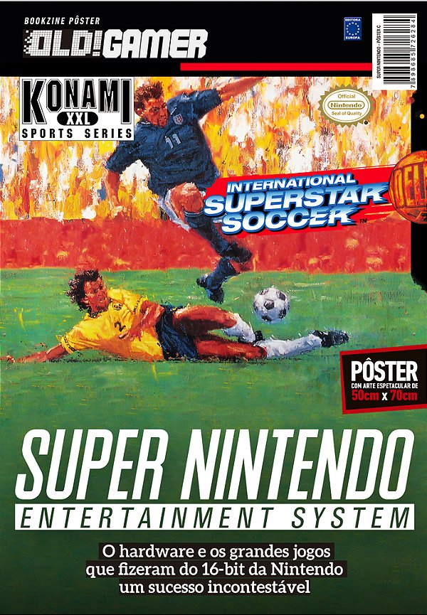 Superpôster Old! Gamer - Super Nintendo: Arte C (International Superstar Soccer)