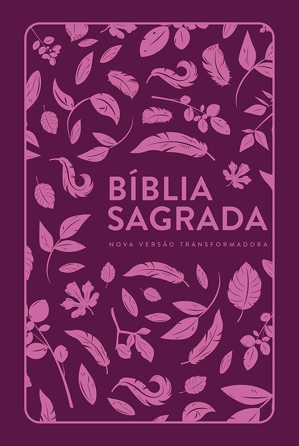 Bíblia Nvt Letra Normal - Folhas Pink