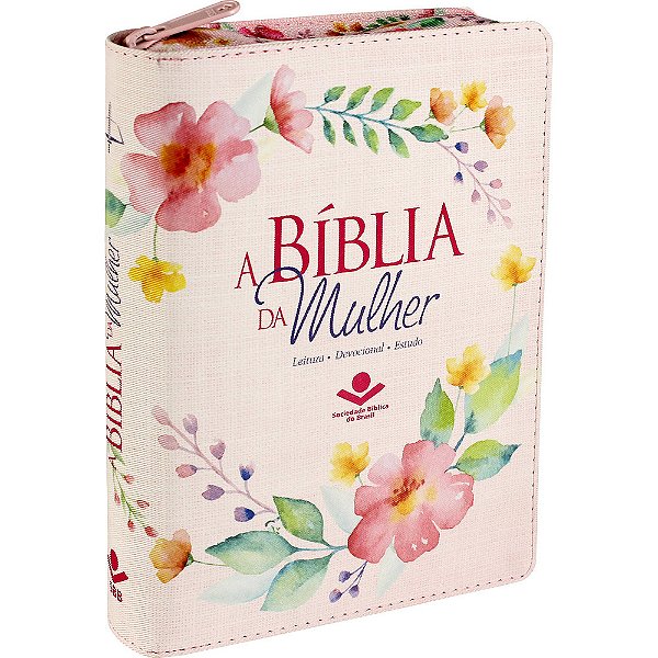 A Bíblia Da Mulher - Índice Digital Com Zíper Almeida Revista E Corrigida (Arc)