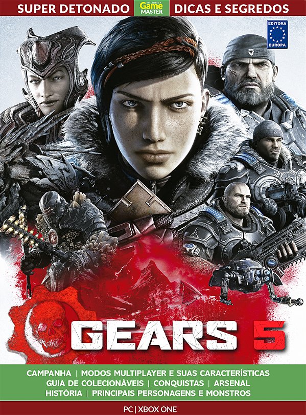 Super Detonado Game Master Dicas E Segredos - Gears Of War 5 História, Personagens, Inimigos, Arsenal, Campanha, Colecionáveis E Conquistas.