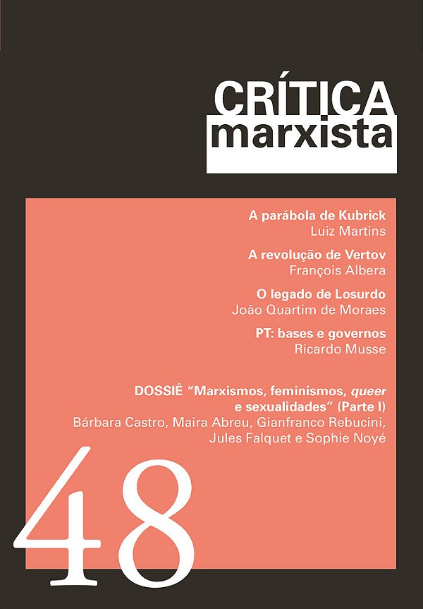 Crítica Marxista - Vol. 48 - Ano 2019 Dossiê Marxismos, Feminismos, Queer E Sexualidades-..