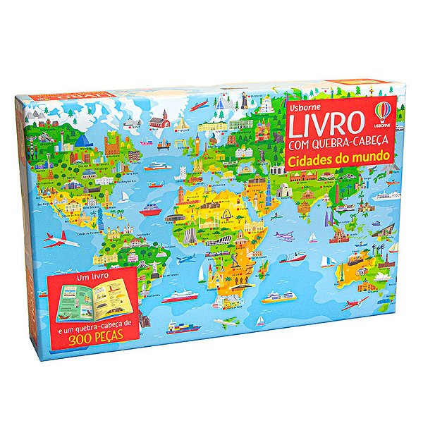 Cidades Do Mundo: Livro Com Quebra-Cabeça