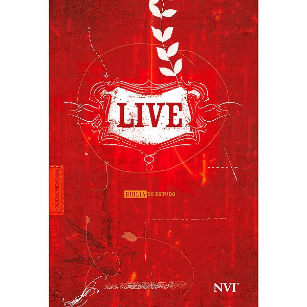 Bíblia De Estudo Live - Nvi - Luxo Estampada Vermelha